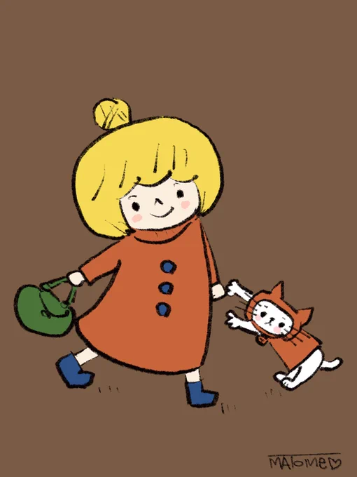 ここから始まる。                            #絵 #イラスト #猫 #ネコ #Cat 
