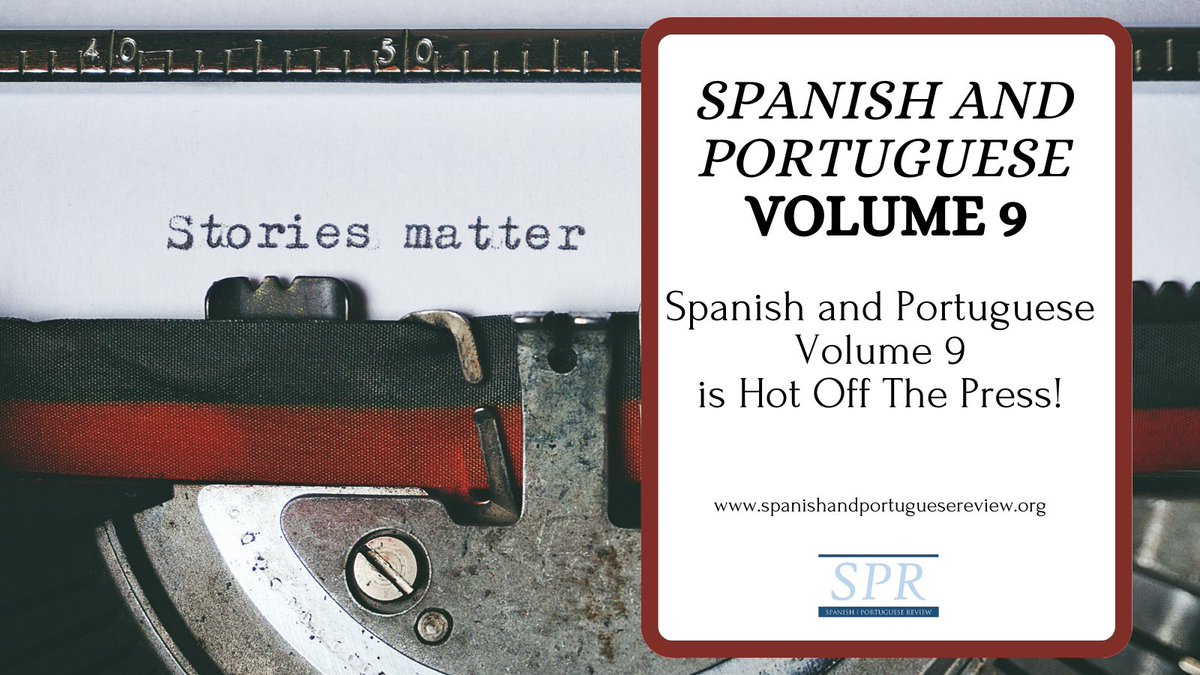 Hey grad students! Spanish and Portuguese Review Volume 9 is hot off the press! 
📰 We have a remarkable collection of articles! We invite you to read the full volume here 👉 bit.ly/3JKdQnD.

 #SPRVol9 #SpanishAndPortugueseReview #GraduateStudents