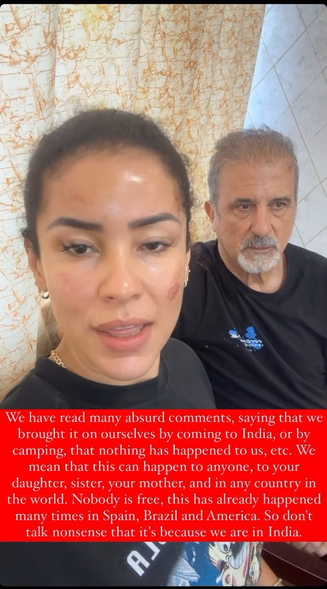 satyajit_tw's tweet photo. Even she went through the horrific incident she is rational and it's a great slap on them who are using them as a weapon to make racist comments about India.
#fernanda4ever #Jharkhand #SpanishTourist #SpanishCouple https://t.co/1K3obpFQu0