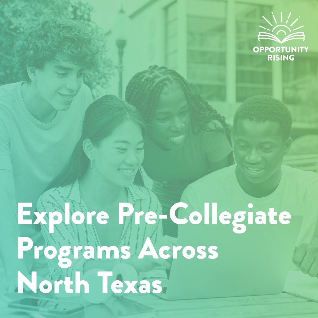 OppRising's tweet photo. Are you or your high school student looking for additional ways to get ahead this school year? Check out the pre-collegiate programs at the University of North Texas at Dallas offering academic instruction, work-study programs and more: https://t.co/lU4CDcPsj3 https://t.co/05Ecq91oIC
