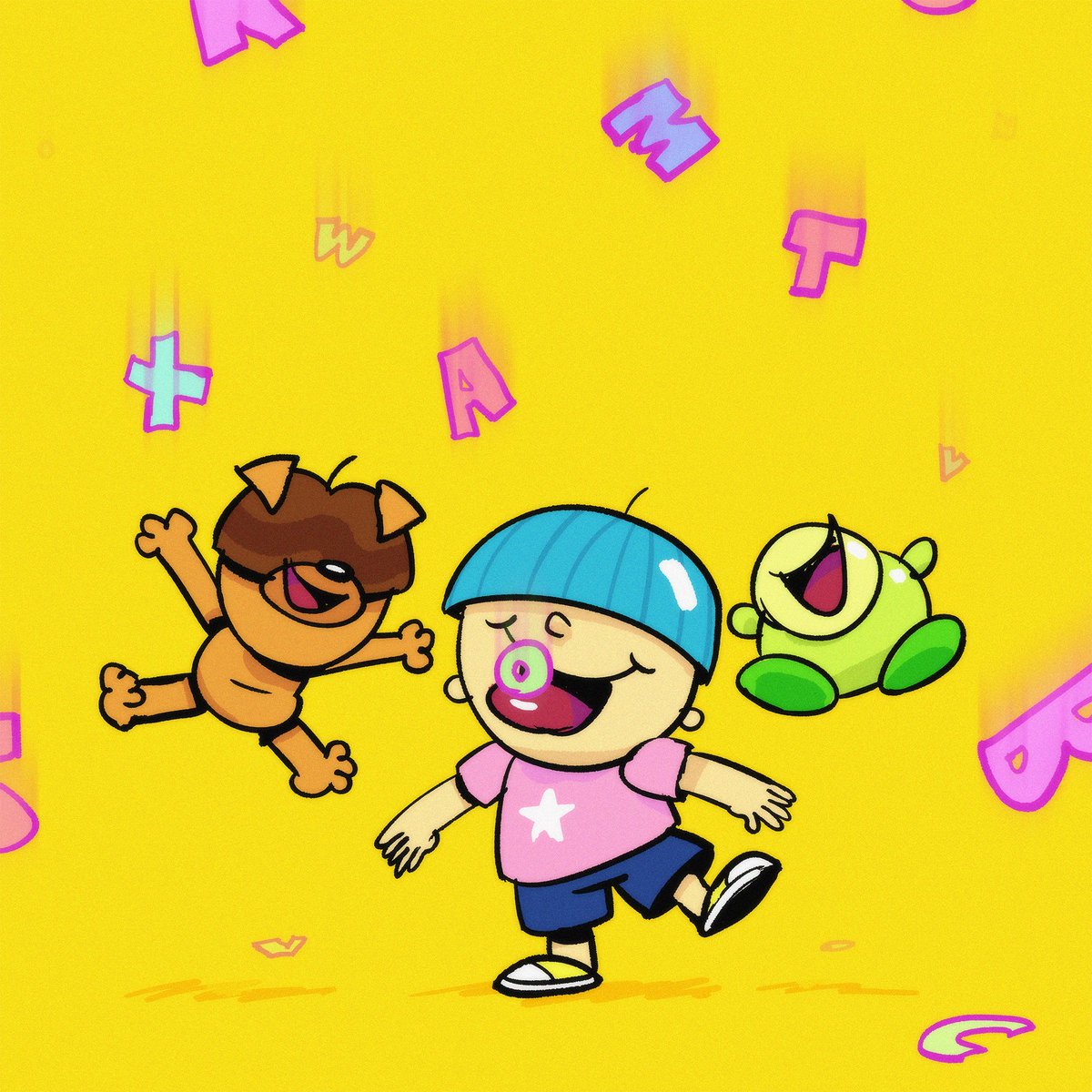 it's raining letters! what's your favorite letter? ours is the number 7.