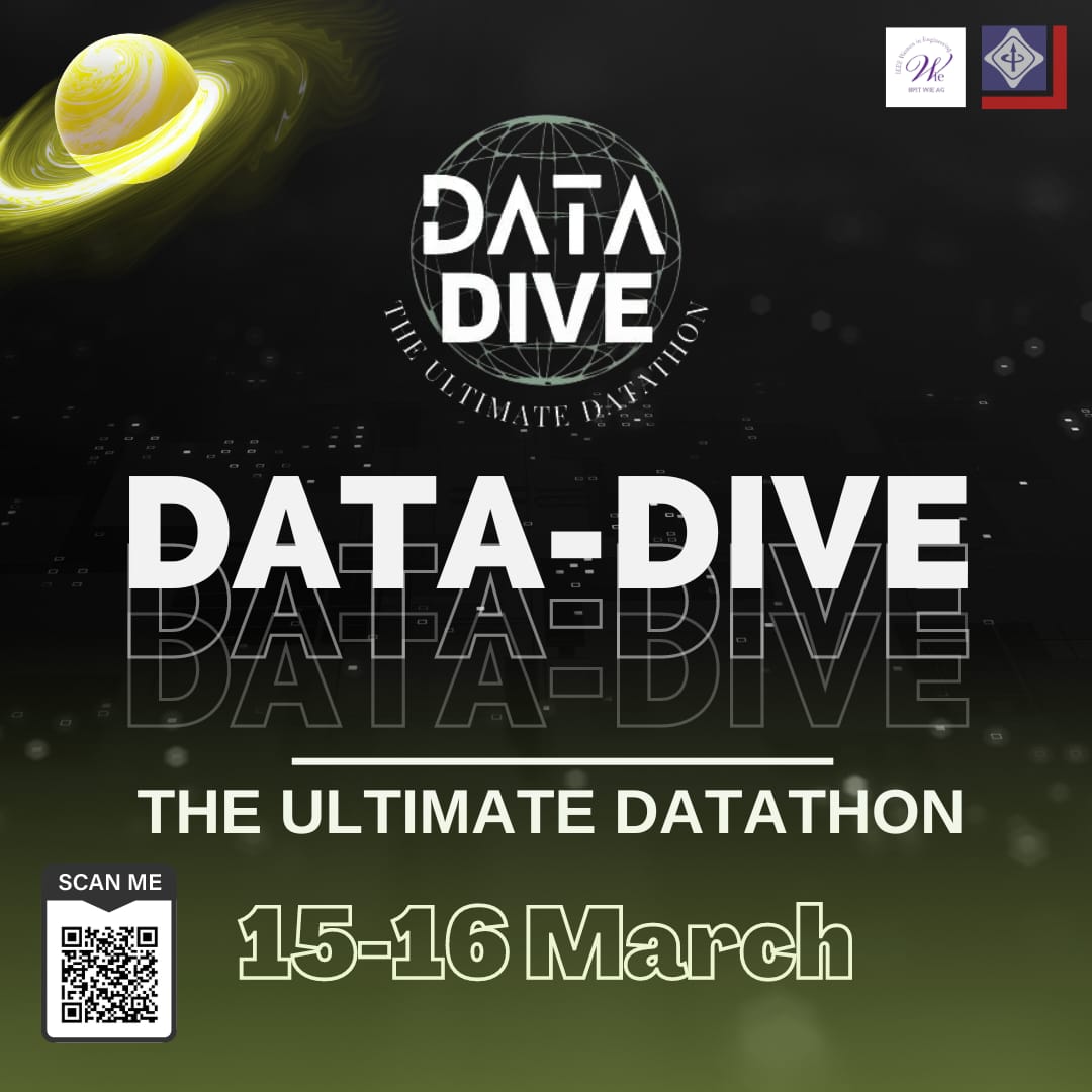 IEEEBPIT's tweet photo. Join us at the WIE Datathon DATA DIVE! Dive into data science &amp; tech innovation.

Offline round for shortlisted-GFG office
Prize Pool: 50k
Dates: 15th-16th March
Register:https://t.co/N54y6gUEHi
Discord:https://t.co/55iq5wngDj
WhatsApp: https://t.co/SZqsQhTOKA

Regards,
IEEE BPIT https://t.co/S1Zavku0pR