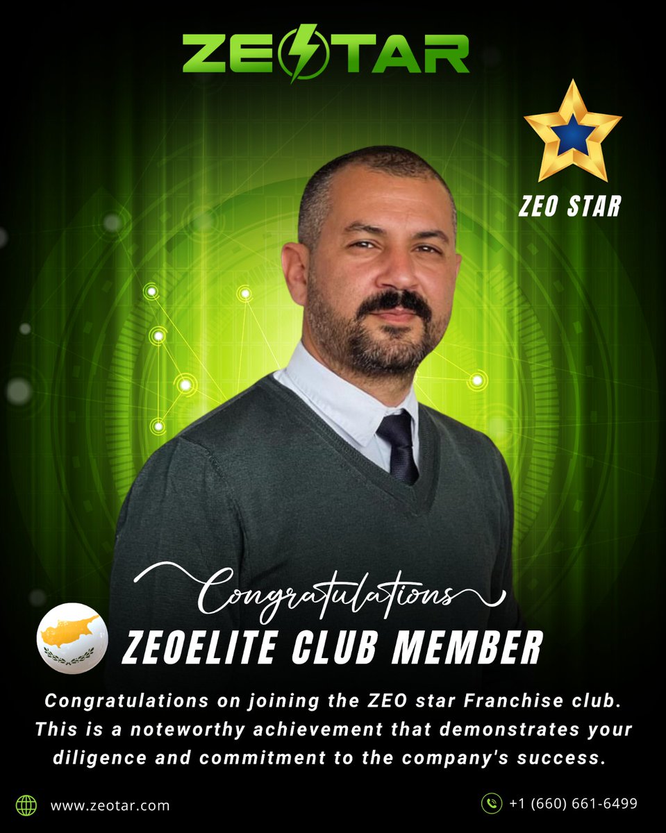 ZeotarOfficial's tweet photo. Welcome to the elite ranks of the ππππππππ πΎπππ½! Your achievement as the πππ§π¨π© Zeo Star Franchise holder from Cyprus is truly remarkable.π¨πΎ
#ZEOELITE #FranchiseSuccess #zeotar #zeostar https://t.co/rKm7EPkZqU