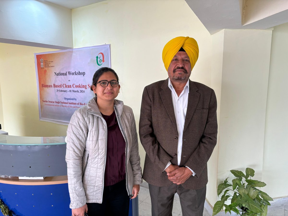 jyoti_env's tweet photo. I recently had the privilege of attending a National workshop on "Biomass-based clean cooking solutions" at SSS-NIBE, Kapurthala. The workshop was an enlightening experience, offering deep dives into the latest advancements and discussions on clean energy solutions for cooking. https://t.co/43vtsUIn18