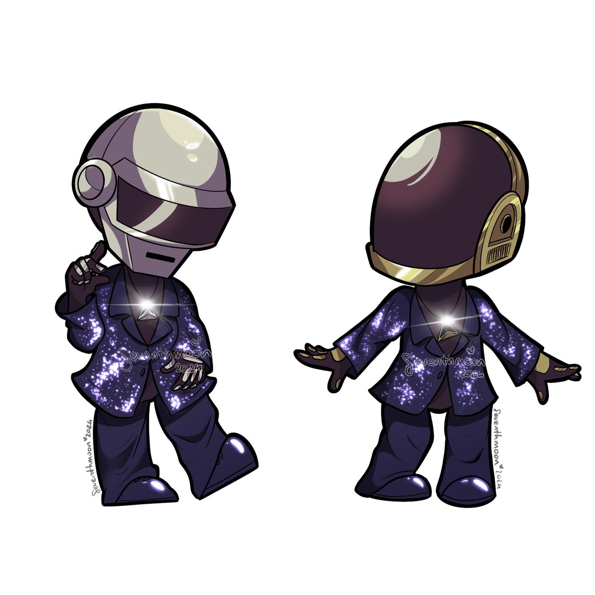 Random Access Pookies 🤍🤖💘
I’m sososo tempted to make actual gadgets out of these little chibis Ive been drawing lately,, 
#daftpunk #interstella5555 #randomaccessmemories