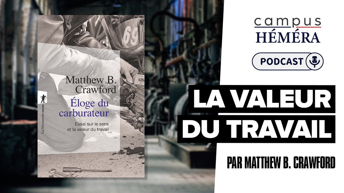 🎙️ En parlant de mécanique et de motos, le philosophe et réparateur américain M.B. Crawford livre une réflexion transgressive sur la valeur du travail, et en particulier du travail manuel. Un ouvrage à découvrir en podcast sur : campushemera.fr