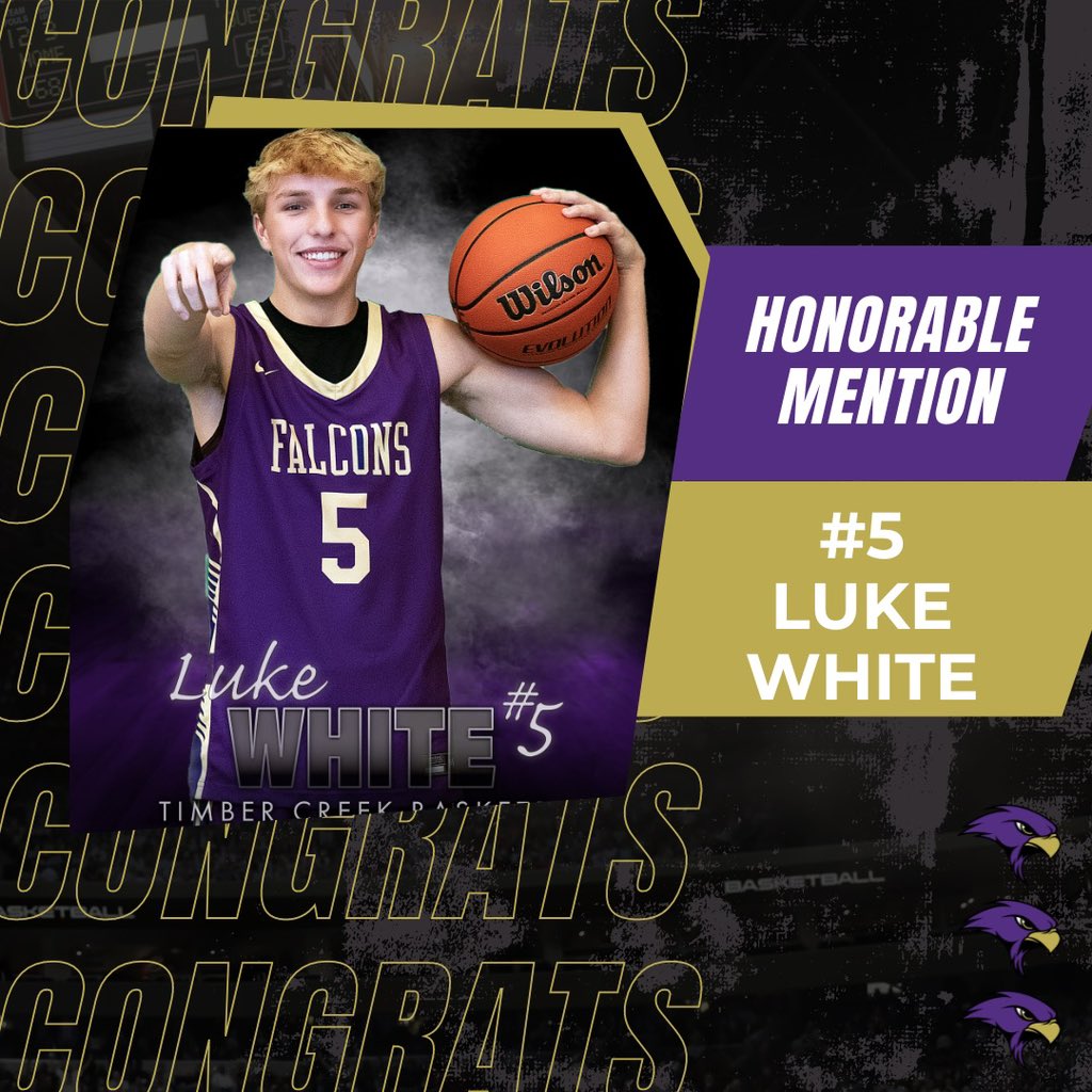 Timber Creek Boys Basketball (@tchoops) on Twitter photo Congrats to Luke White on earning 4-6A Honorable Mention All-District!
<a href="/TimberCreek_HS/">Timber Creek High School</a> <a href="/dfwvarsity/">dfw varsity</a> <a href="/Tabchoops/">ππΌπ½πΎππ</a> <a href="/KISDAthletics/">Keller ISD Athletics</a> Congrats to Luke White on earning 4-6A Honorable Mention All-District!
<a href="/TimberCreek_HS/">Timber Creek High School</a> <a href="/dfwvarsity/">dfw varsity</a> <a href="/Tabchoops/">ππΌπ½πΎππ</a> <a href="/KISDAthletics/">Keller ISD Athletics</a>