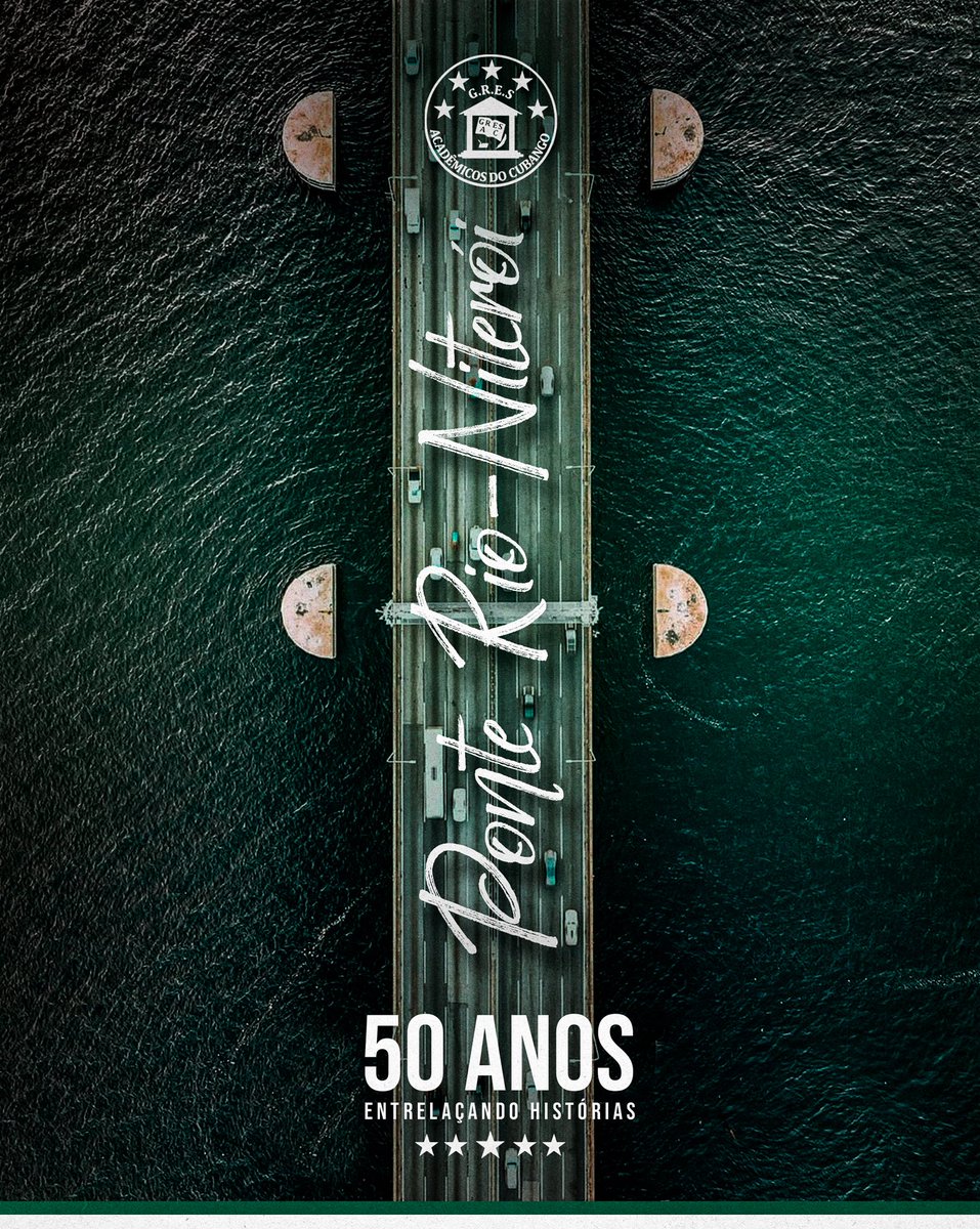 GresCubango's tweet photo. Hoje fazem 50 anos da inauguração da Ponte Rio-Niterói. Todo ano uma verdadeira caravana cubanguense cruza a baia por ela pra desfilar na cidade vizinha. Você sabia que os carros alegóricos da Cubango já desfilaram sobre a ponte? (+) https://t.co/kHZYkiS4xl
