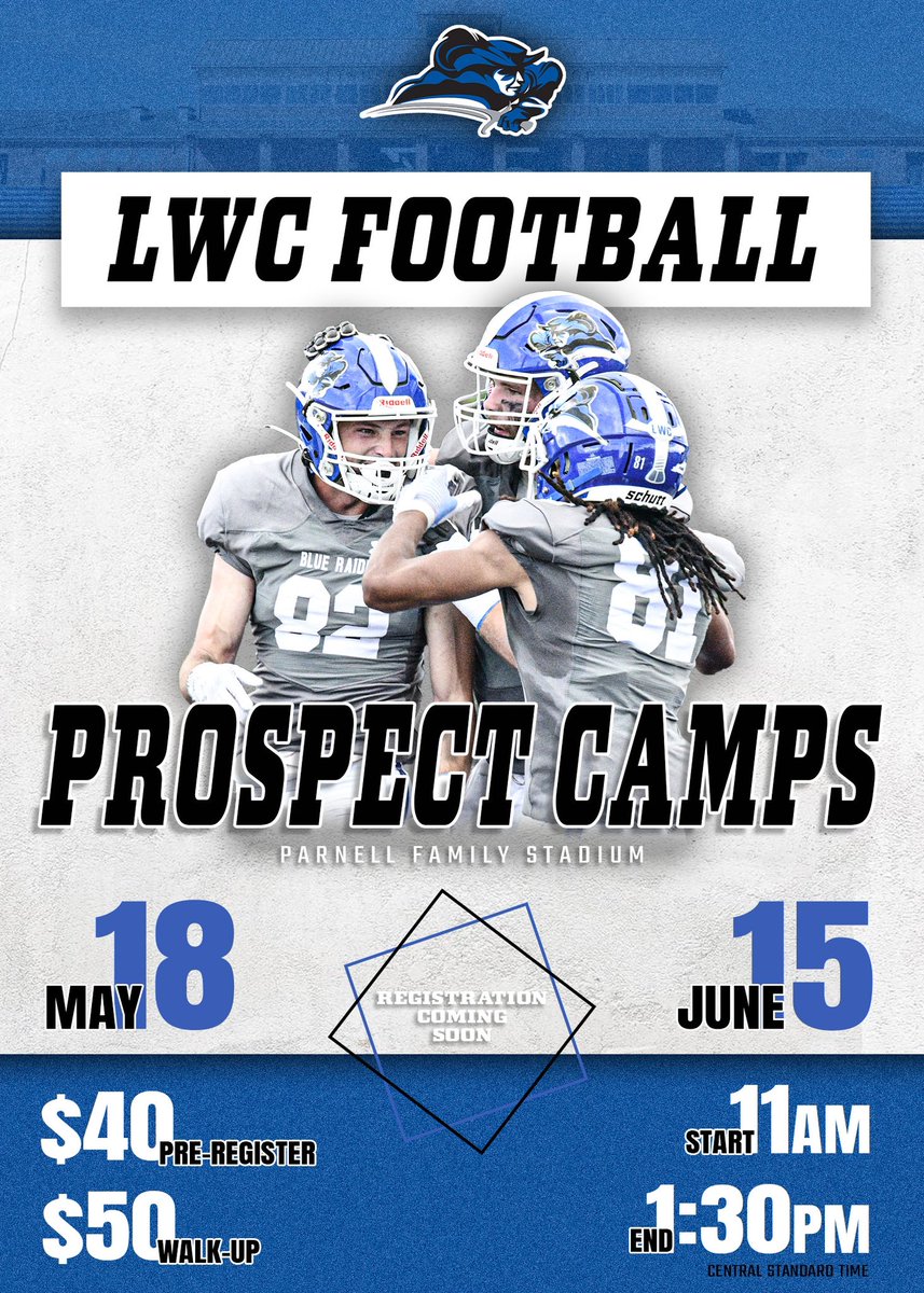 Save the date(s) 🗓️ Countless guys on our roster and from this years signing class camped with us in The Parn‼️ Can’t wait to see you there! Registration coming soon! 🔵⚔️⚪️ #1and0