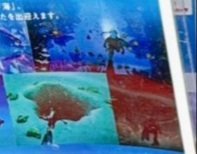TyNN80s's tweet image. #EndlessOceanLuminousANALYSIS This is part of a photo of a #EndlessOceanLuminous preorder display courtesy of @TokyoGameLife but I cropped it into several photos so I could analyze this poster's screenshots!!!!!!!  First we have 2 #YellowTang in a coral reef with a