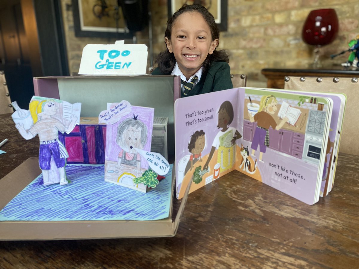 SumanaSeeboruth's tweet photo. Proud mummy moment when your child decides their Book in a Box for #WorldBookDay, has to be your book! ❤️ #boardbooks #bookinabox  #barefootbooks https://t.co/FhmrOouwyp