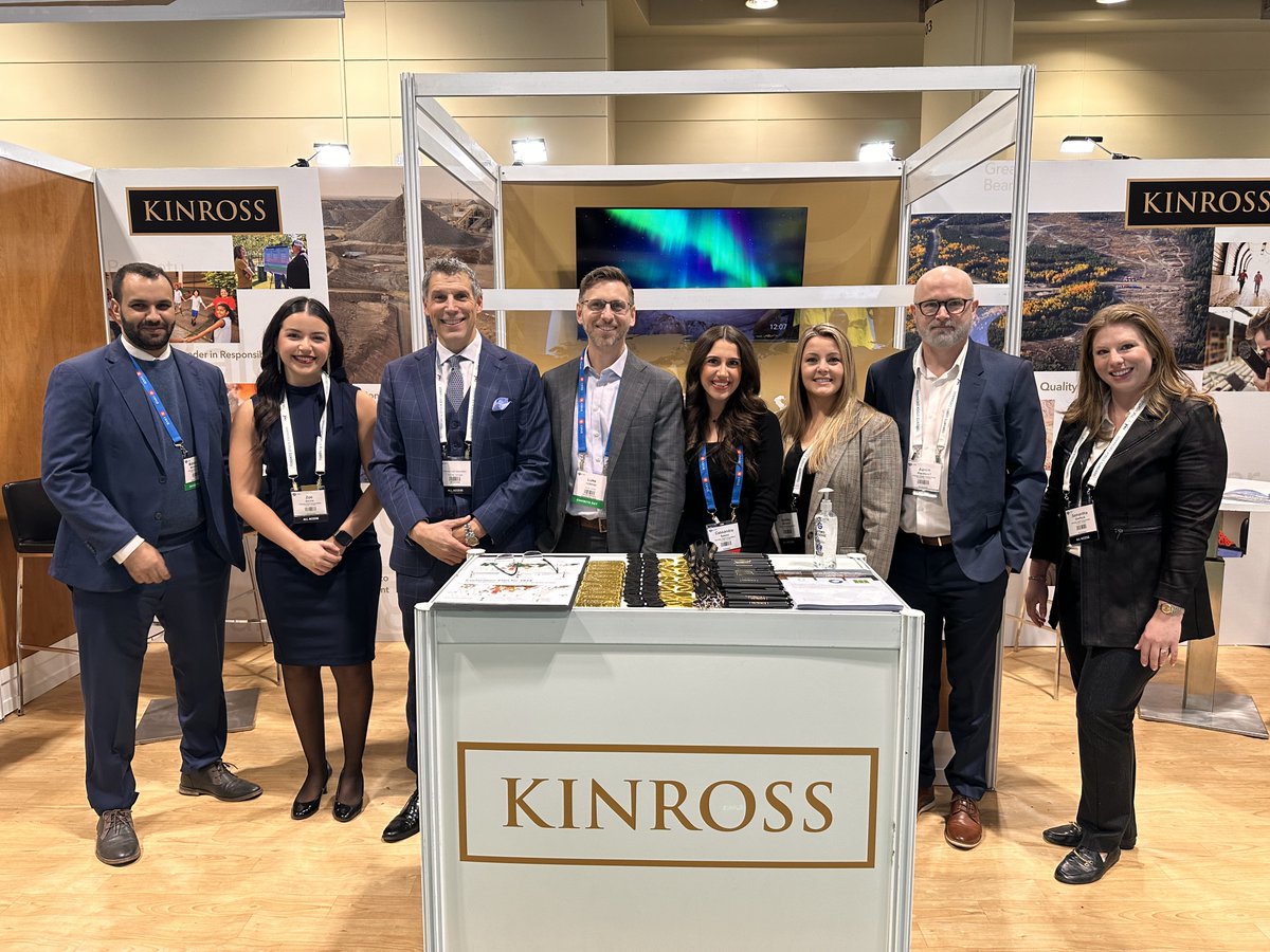 Kinross is at #PDAC! Come visit us at booth 2913 in the Investor Exchange! #PDAC2024 #Kinross #kinrossgold #gold #goldmining #mining $KGC $K