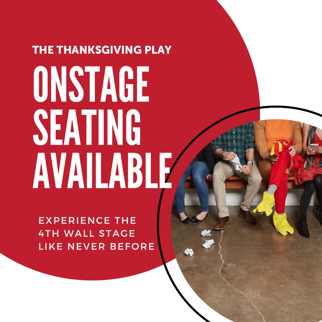 THE THANKSGIVING PLAY opens this week here at 4th Wall! Do you want to experience the performance closer than ever before? Purchase onstage seating and become part of the classroom. To purchase these special limited seats for only $10, visit 4thwalltheatreco.com/the-thanksgivi…