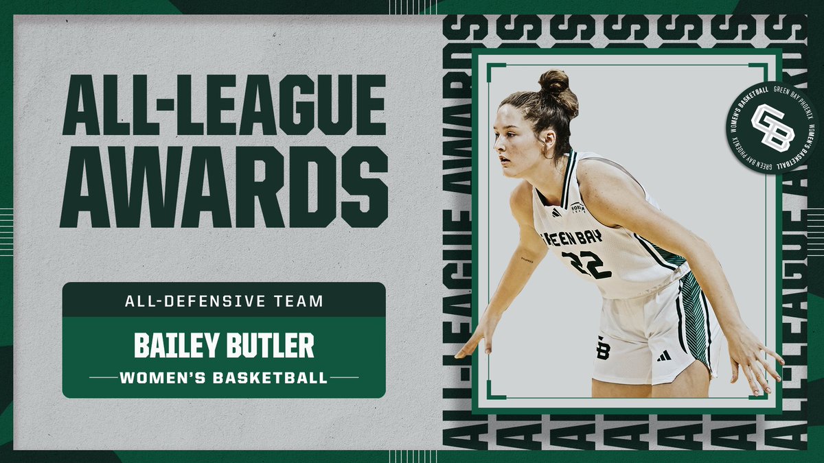 .@HorizonLeague All-League Awards❗️🥇 𝗔𝗟𝗟-𝗗𝗘𝗙𝗘𝗡𝗦𝗜𝗩𝗘 𝗧𝗘𝗔𝗠 - @bailey_butler23 #RiseWithUs | #HLWBB