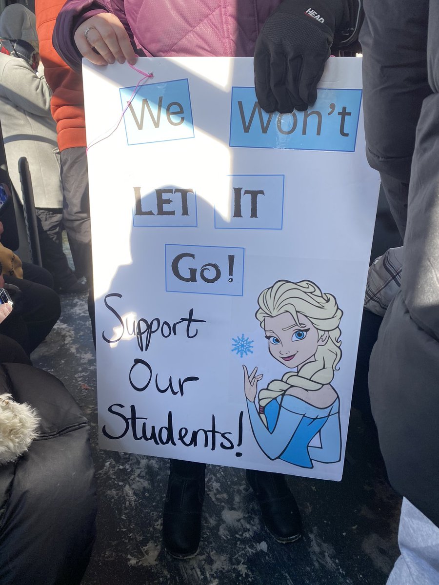 DKivela's tweet photo. Hey Jeremy! 
School funds and teachers are FROZEN! But we won’t let it go! #ISupportSTF @SaskTeachersFed 
@SaskParty https://t.co/Zmq2DwpD30