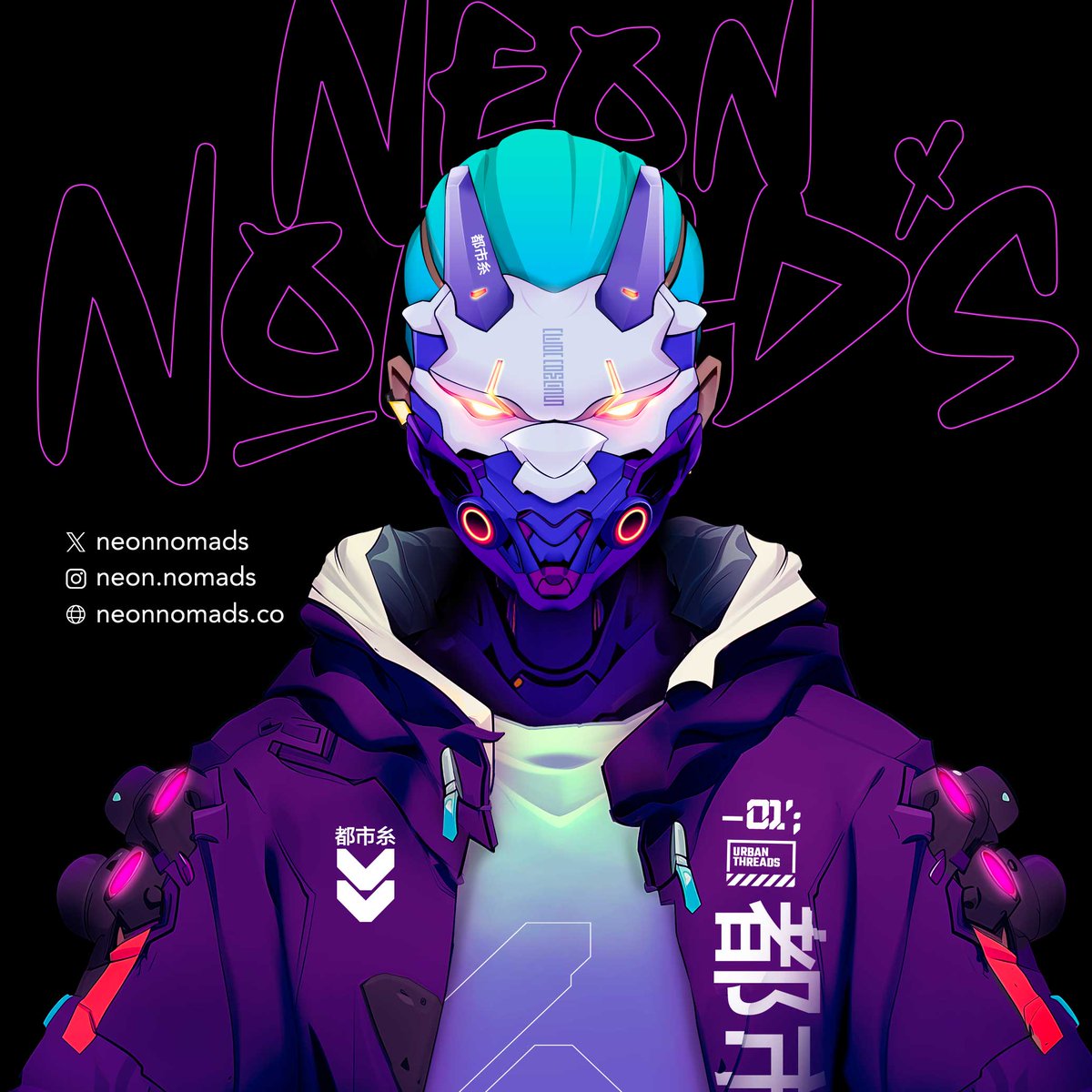 NeonNomads's tweet photo. Oni mask done and it's definitely going to be a rare trait! 
#rare #rarity #nft #nftart #nfts #nftcommunity #solana #solananft #nftcollector #nftcollectors #nftinvestor #opensea #rarible #OpenSeaNFT 
Like it? Follow and share. https://t.co/6oLQyvede3