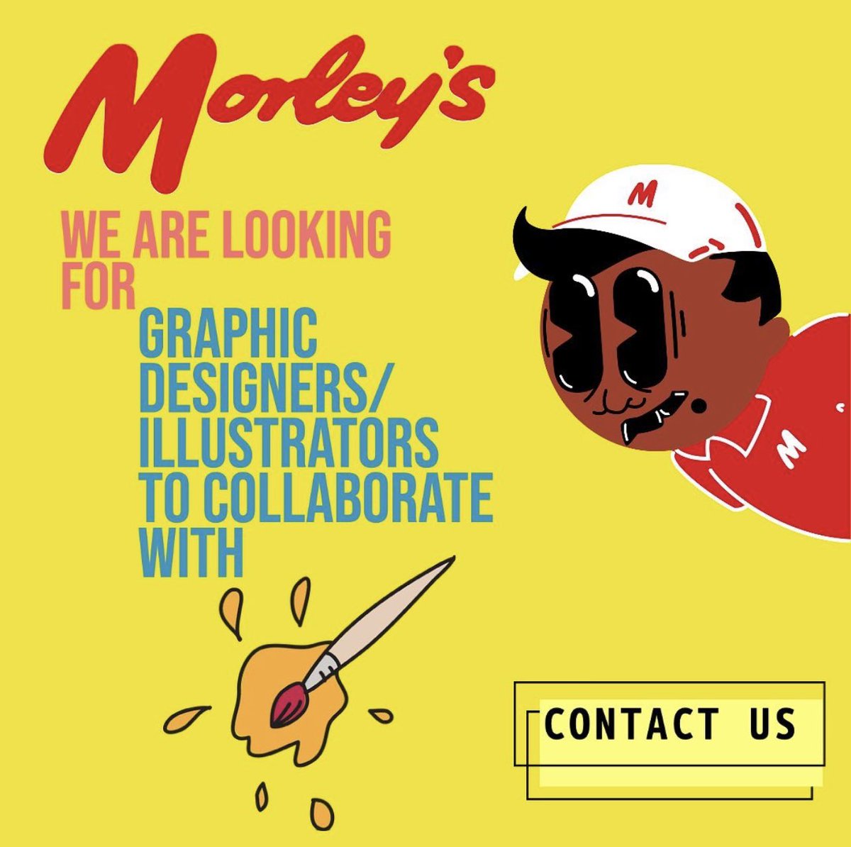Calling all Graphic Designers: We are looking for graphic designers and illustrators to work with us at Morley’s Email us : Pr@morleyschicken.com