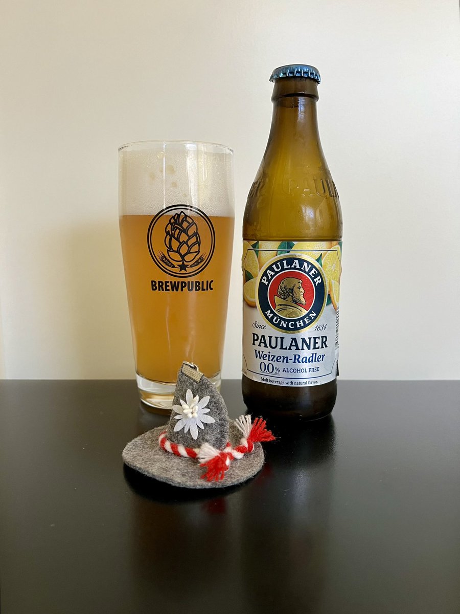 Paulaner Weizen Radler 0.0%, a new non-alcoholic beer has arrived in the United States from the world-famous Paulaner Brewery.

Details: brewpublic.com/beer-releases/…