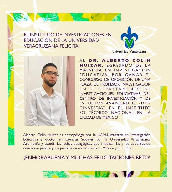 josegalindoro's tweet photo. Es un honor para mí que el segundo titulado del doctorado en ciencias sociales que fundé en la Universidad Veracruzana haya tenido este logro. https://t.co/Y23X93KXfp