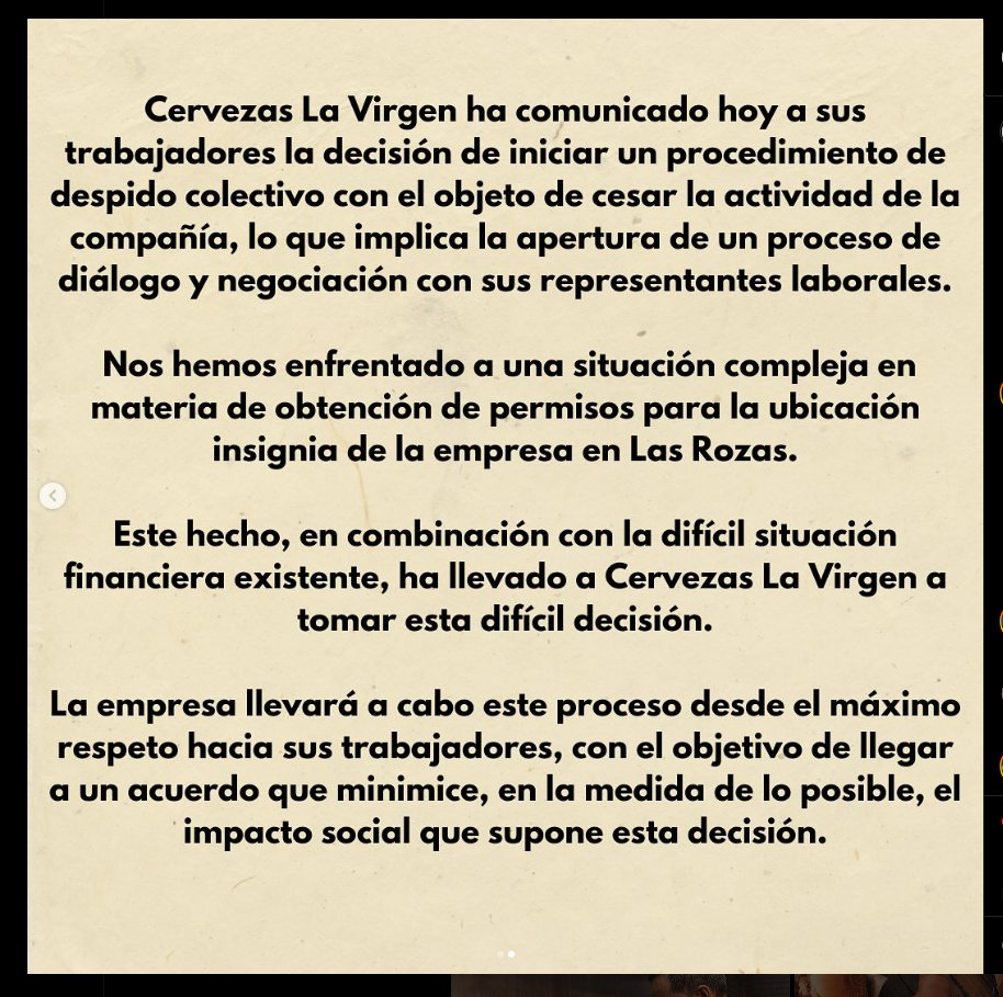 Inexplicable esto de <a href="/CervezaLaVirgen/">Cervezas La Virgen</a> 
Una insignia de la gastronomía de #madrid obligada a cerrar por una burocracia que ahoga el tejido productivo del país