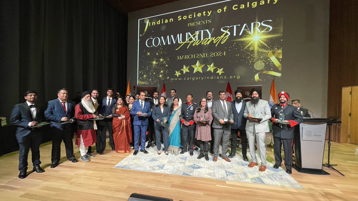 The “Community Stars Award for Champion of Change- Ethnic Media” by Indian Society of Calgary-ISC is the recognition and a reminder to keep bringing the best through my service. Thank you everyone.
