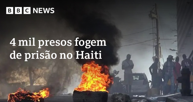 🇭🇹 HAITI: As facções criminosas já controlam 80% da capital Porto Príncipe e querem forçar a renúncia do primeiro-ministro, Ariel Henry: bbc.in/3P2RIa3