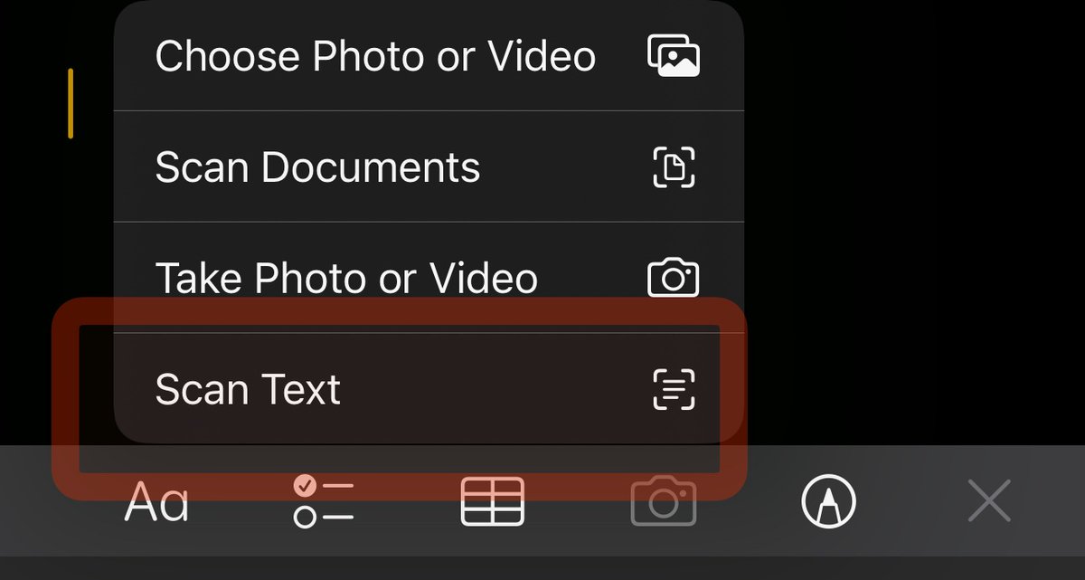 TIL: The built-in OCR feature in iOS is great! It’s especially handy to collect highlights when reading physical books. The Scan Text feature in Notes makes it even more seamless!