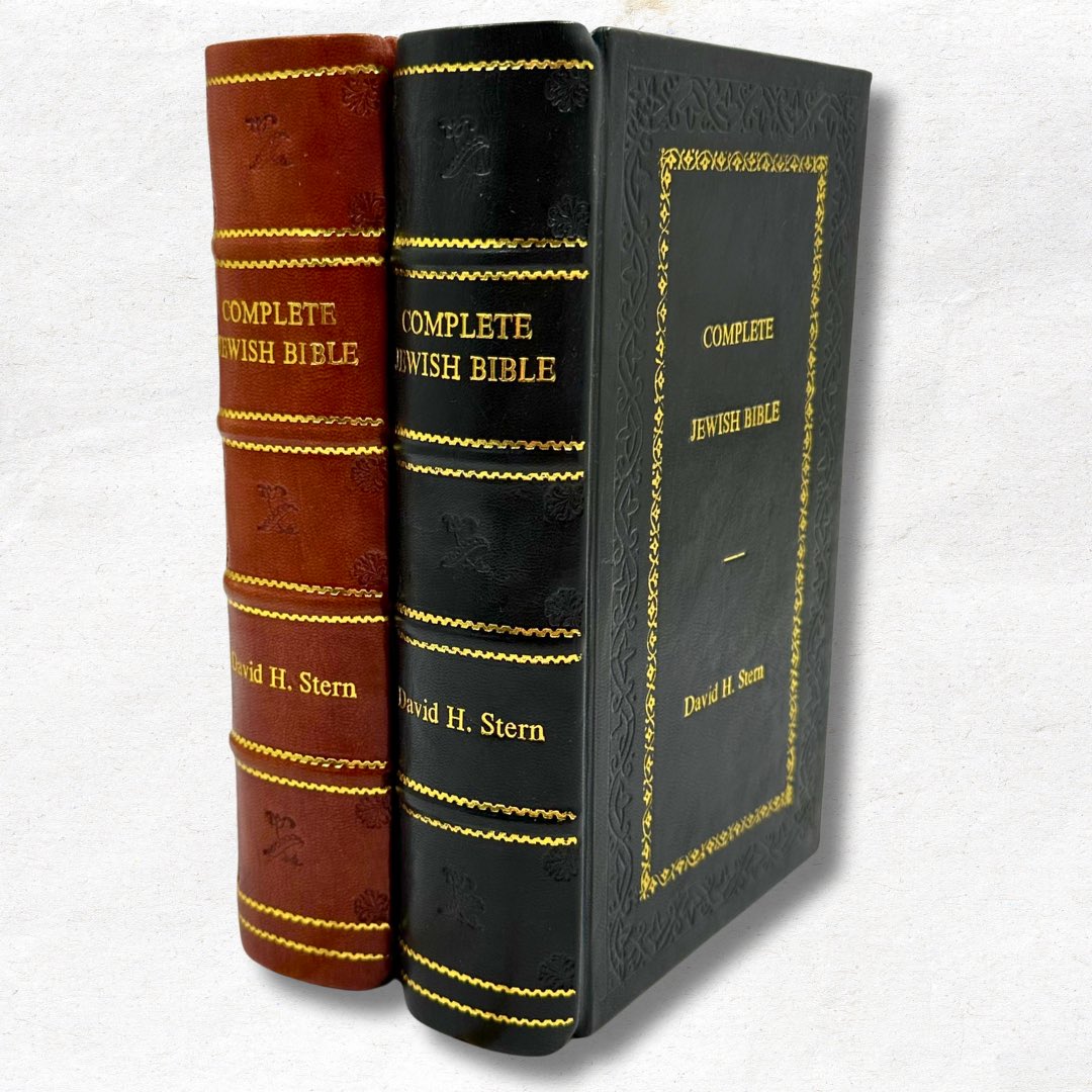Transformed with a touch of personal flair! 🎨✨ 

Which leather colour captivates you more? Brown or Black 📔📓

📖 Complete Jewish Bible
✍️ David H. Stern
rarebiblio.com / @rarebiblio 📩
#jewishbible #completejewishbible #jewish #bible #leatherboundbible #books #biblio