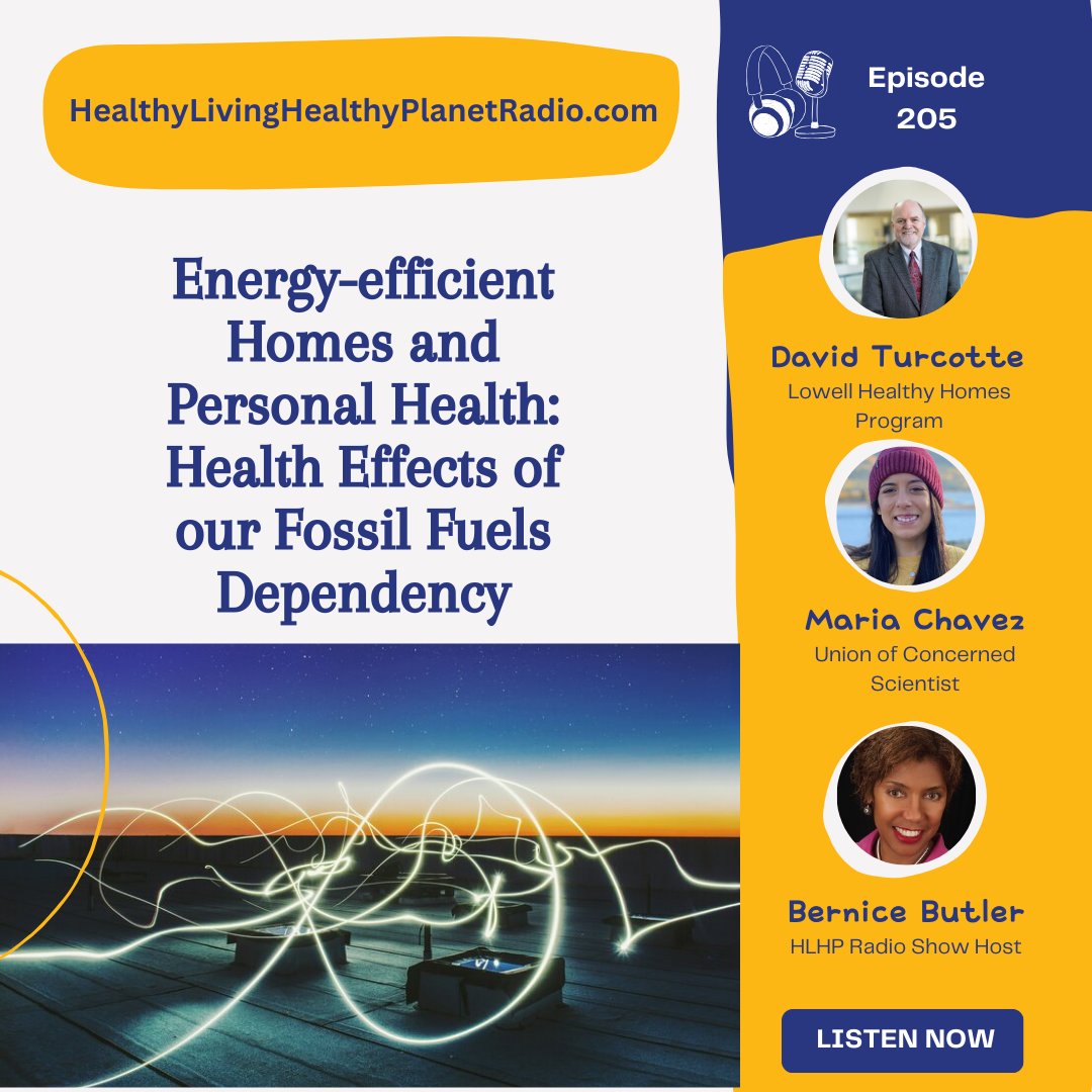 Join David Turcotte with Lowell Healthy Homes Program &amp; <a href="/Mafer_Chavez924/">María Fernanda Chavez</a> with the <a href="/UCSUSA/">Union of Concerned Scientists</a> as they explores &amp; unpack the intersection of Energy Production &amp; Consumption with our Health.

Listen to episode 205 ➡️ youtube.com/watch?v=YxDN0v…
#EnergyEfficiency  #HealthAndWellness