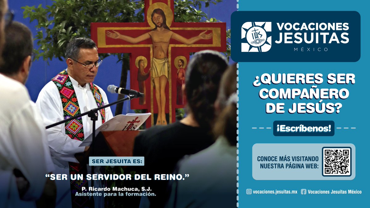 Ser Jesuita es 'Ser un servidor del Reino' ¡Forma parte de Vocaciones Jesuitas México! Visita vocacionesjesuitas.org y conoce más.