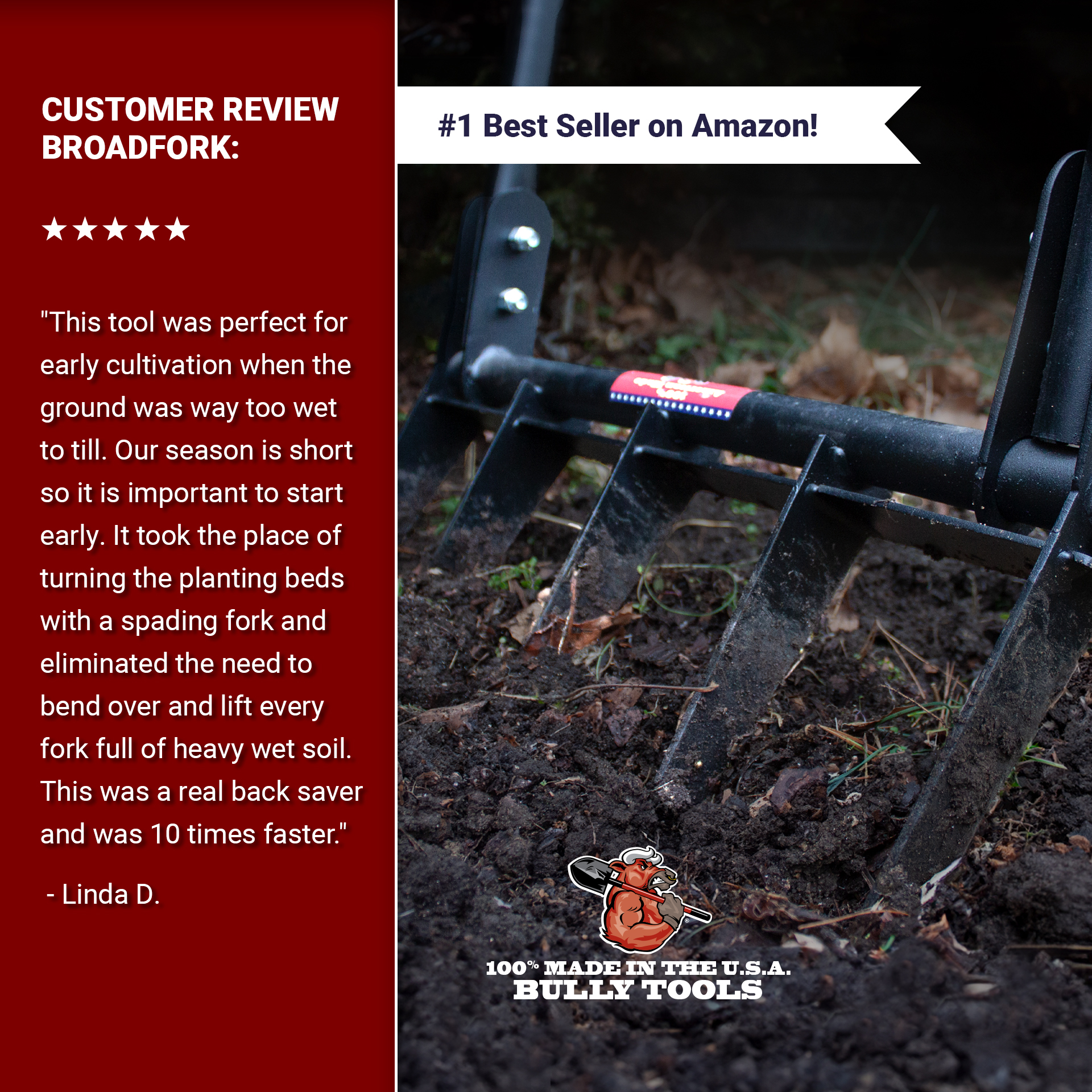 Bully tools broadfork outlet
