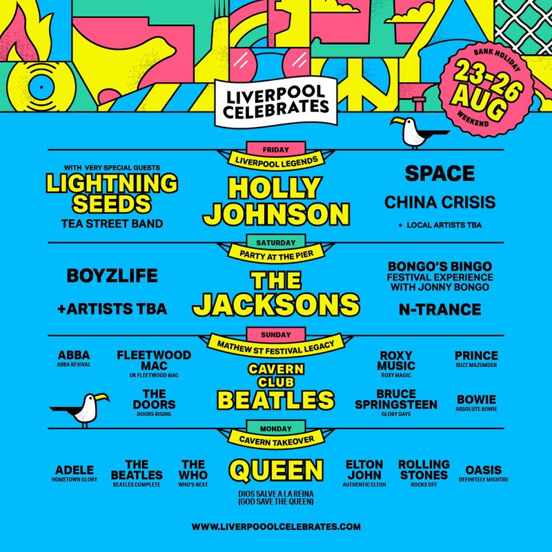 hugrecordings's tweet photo. Pleased to announce that @spacebanduk will be playing the Pier Head, Liverpool for “@lpoolcelebrates presents Matthew Street Festival!”
⏳ Friday 23rd August (Bank Holiday Weekend)
📍Liverpool Pier Head
🎫 Tickets on sale now via @skiddle
#space #spacetheband https://t.co/pt3B270jvc