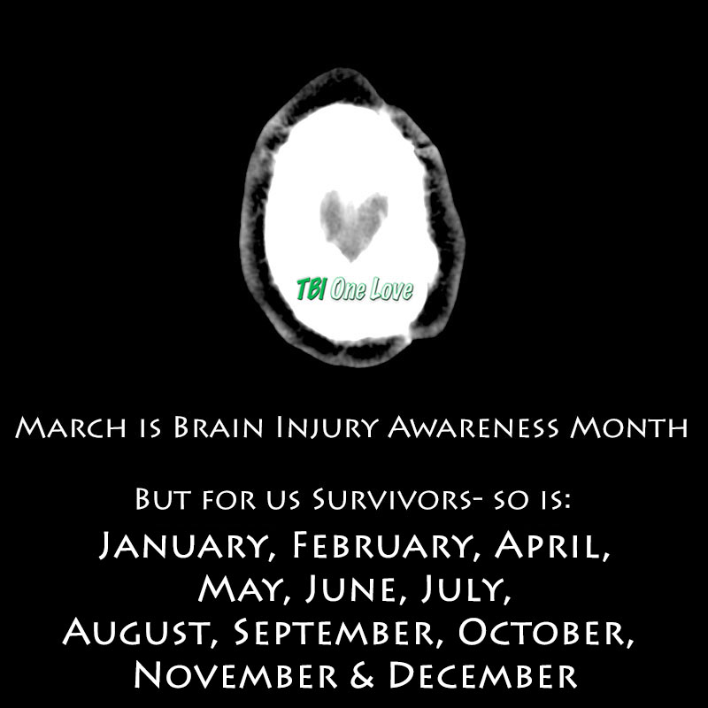 When people think of #braininjury, they think symptoms  are physical. However, many TBI symptoms are not detected due #invisibledisability. Sad that Survivors get treated as if they are "fine", over reacting etc when they are not and every day is a battle. Please share.

One love