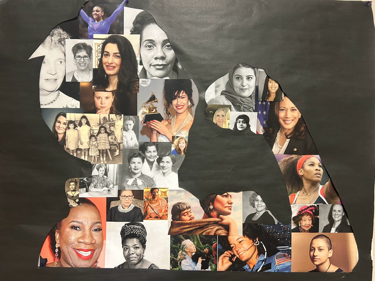 Women’s History Month collage by our Pupil Services Liaison, Jazmine Wheeler! Honored to be following in the footsteps of #RosietheRiviter