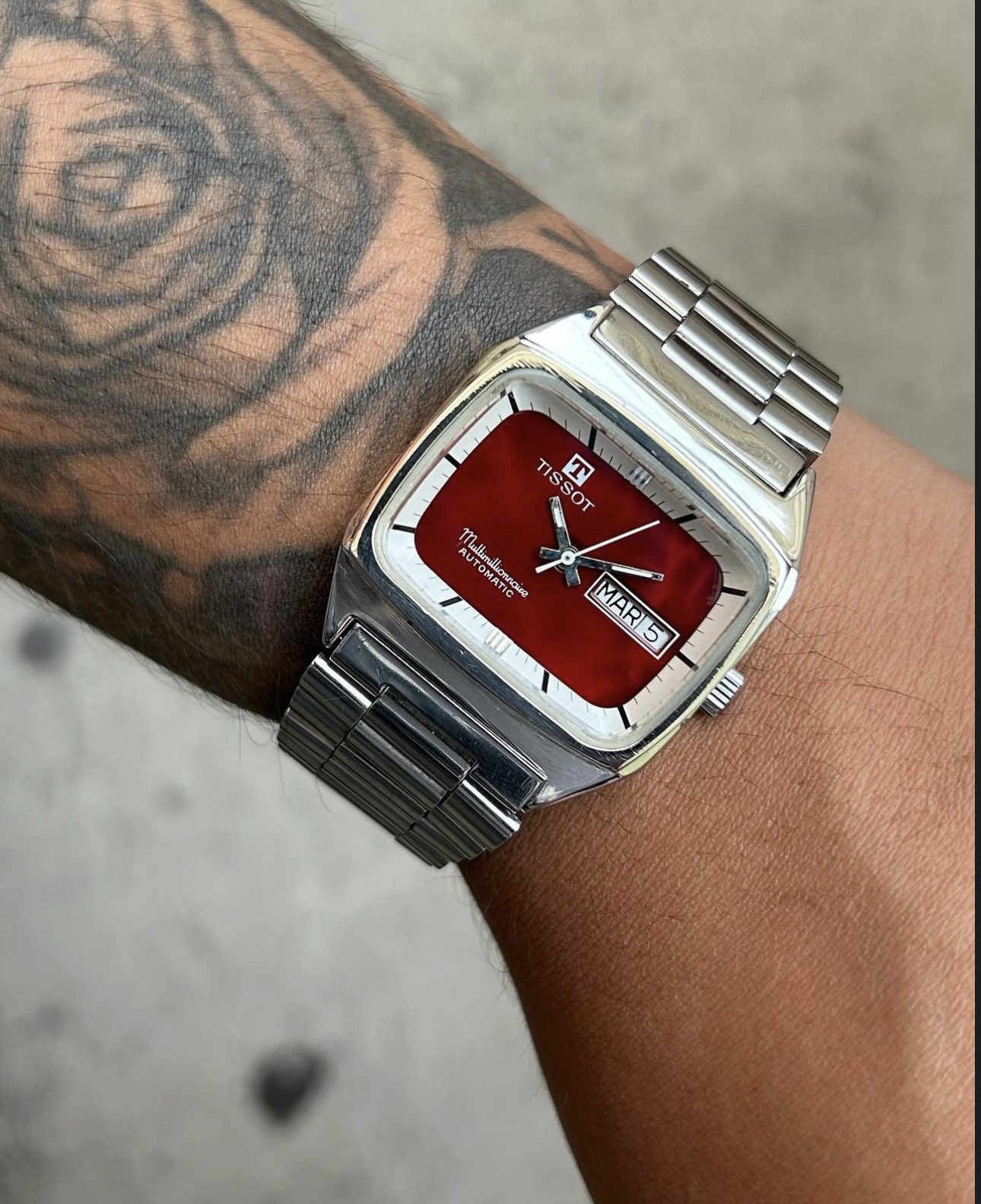 Tissot millionaire automatic vintage shop