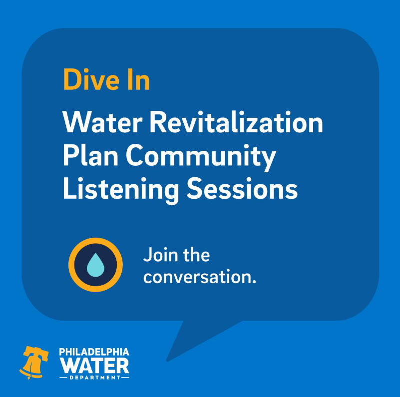 Join the conversation about the #Water Revitalization Plan! <a href="/phillyh2o/">Philadelphia Water</a> is hosting a Community Listening Session tonight (virtual) at 6:30pm. More sessions on Sat. March 9 (virtual) &amp; locations throughout the city March 19, 20, April 8, 9 &amp; 11  Learn more: water.phila.gov/projects/revit…