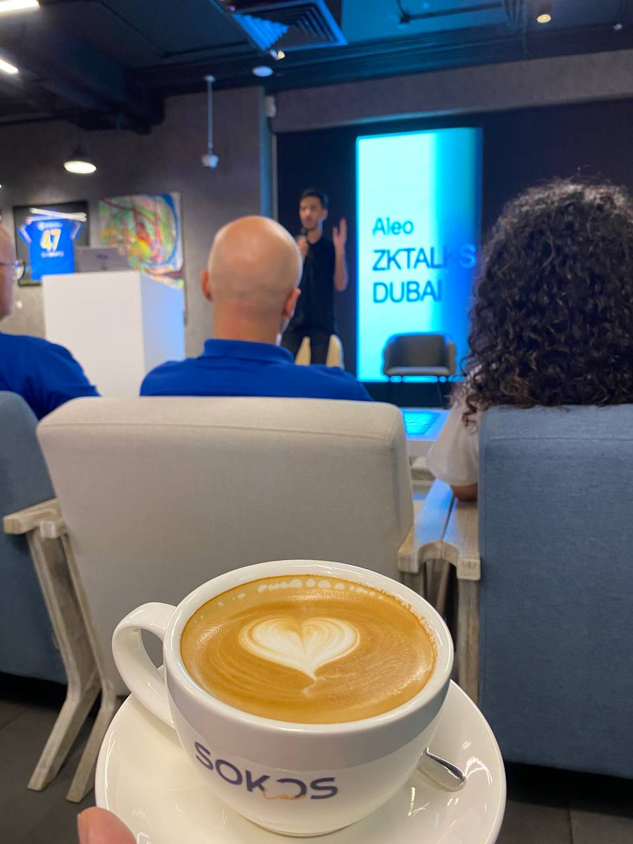 thecryptohubcom's tweet photo. Sparks of light &amp; laughter at Aleo ZK Talks last week!🌟@aleocommunity @AleoHQ 

👏🏻Big shoutout to the lively host @iammodaw, for keeping the energy high.✨

@projectsokos - the perfect spot for our next #web3 hangout!☕️🚀@khalidshaikh85

#Web3Community #Dubai #cryptomeetups https://t.co/HFzoexUnuX