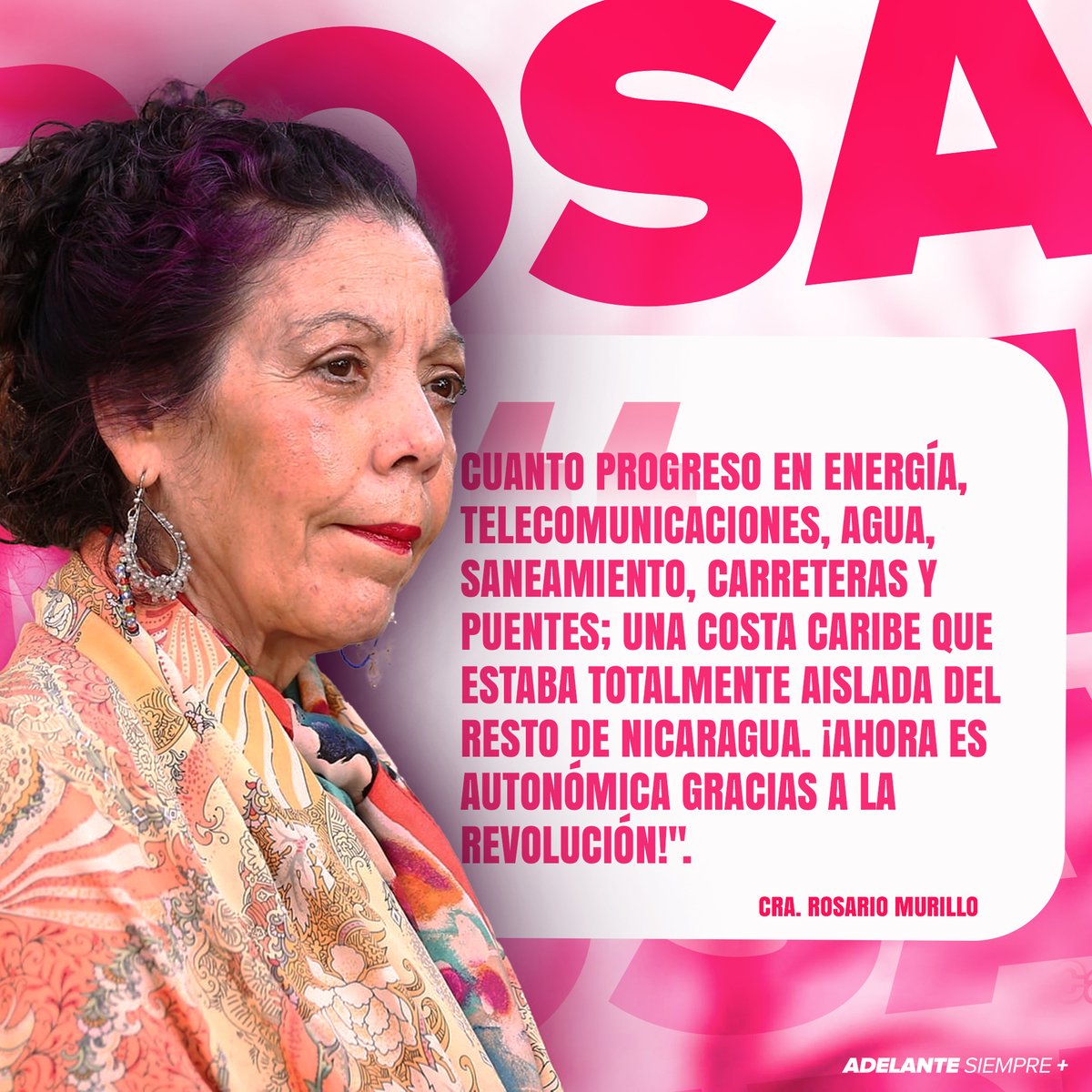 Vicepresidenta de #Nicaragua Rosario Murillo en Comunicación con las familias Nicaragüenses hoy #4DeMarzo del 2024. ❤️🖤
#AdelanteSiempre
#4519LaPatriaLaRevolucion