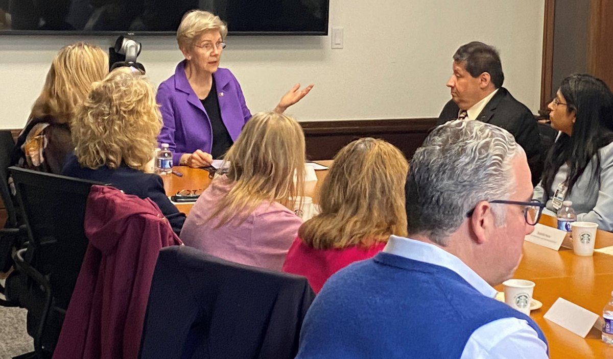 We were proud to welcome @SenWarren and CMS Administrator @BrooksLaSureCMS to Tufts Medical Center today. The Senator and the Administrator took a tour of the NICU & Milk Lab and held a roundtable discussion on important health care issues with executives and frontline staff.