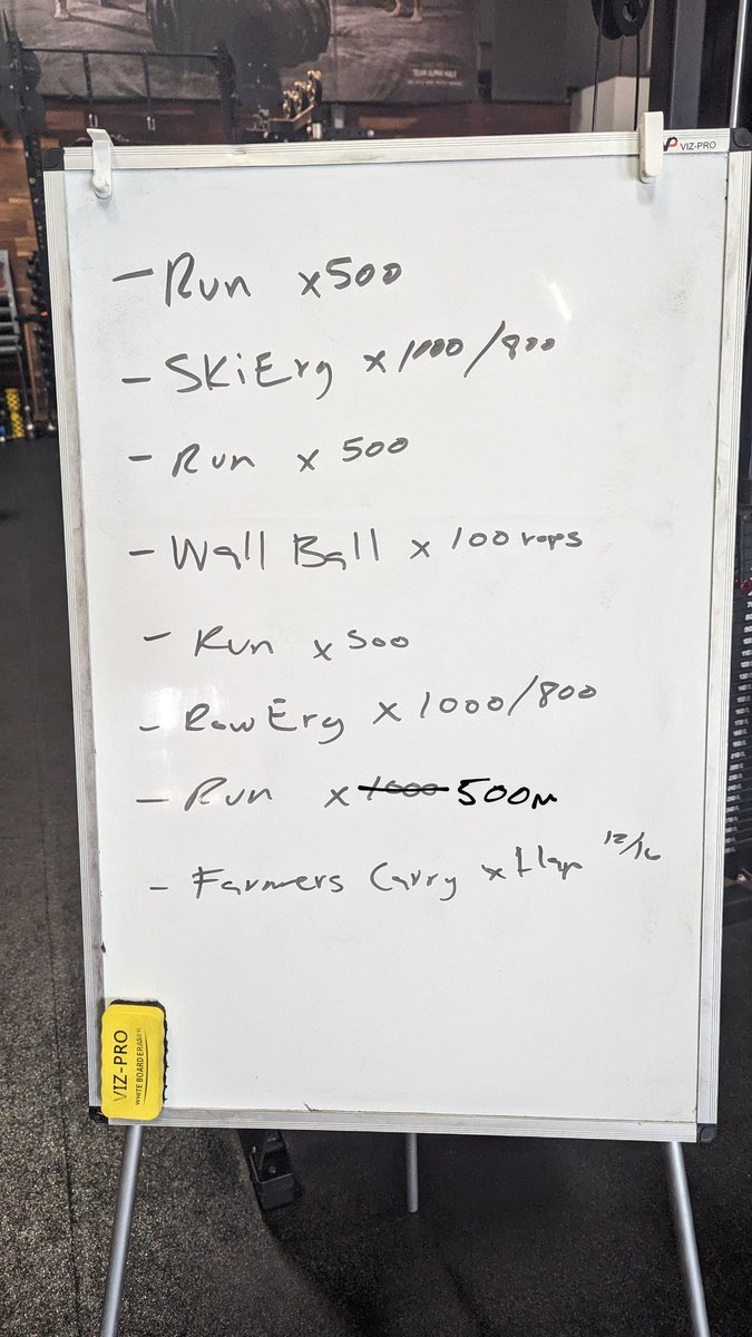 Mutrafulus's tweet photo. Been dabbling back in the gym but decided to jump into the deep end today and get outside my comfort zone. Gotta be of sound body and mind for the face melting we're about to endure 🫡 42 minutes to complete this metcon after and hour of warmup and skill work.  @Onnit  #getonnit https://t.co/EOXhuExFnx