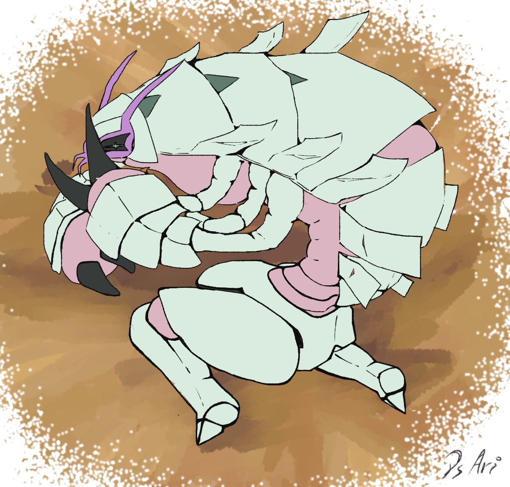 arieldsi's tweet photo. El cangrejo herradura samurái - 
A mi Golisopod siempre me lo derrotaban xD 
#Pokemon #Fanarts https://t.co/Ui9jk2999D