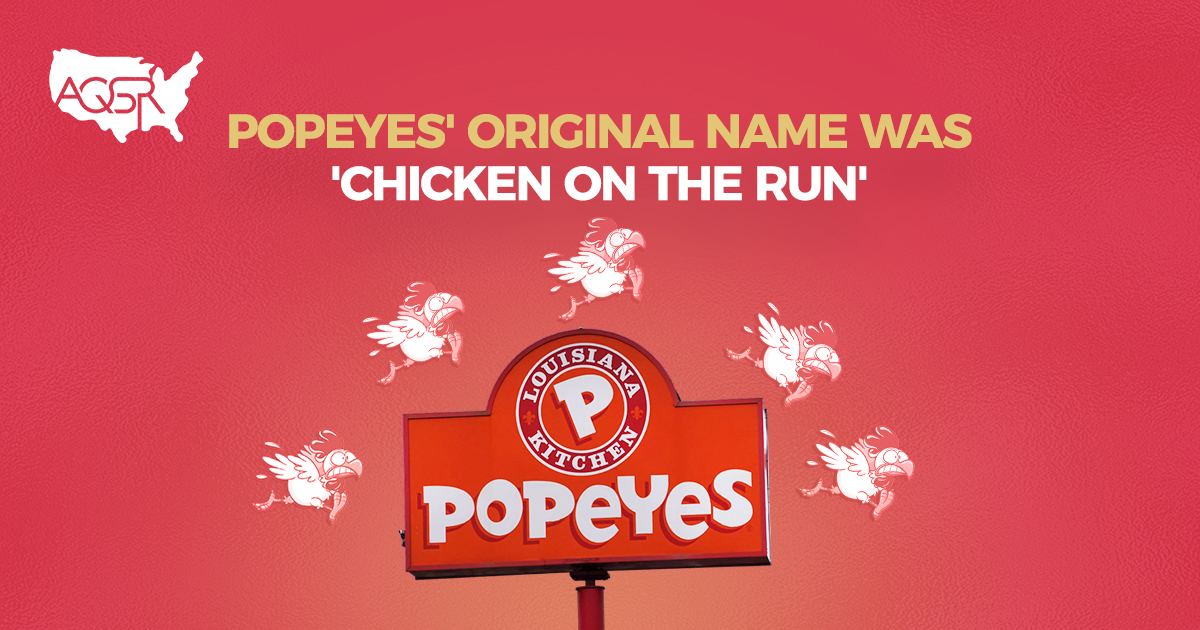 americanqsr's tweet photo. POPEYES ORIGINAL NAME WAS 'CHICKEN ON THE RUN'

Double-tap to like this post 👍
•
•
•
•
#americanqsr #aqsr #americanquickservicerestaurant #quickservicerestaurants #raebonner https://t.co/tDgKiCkEKg
