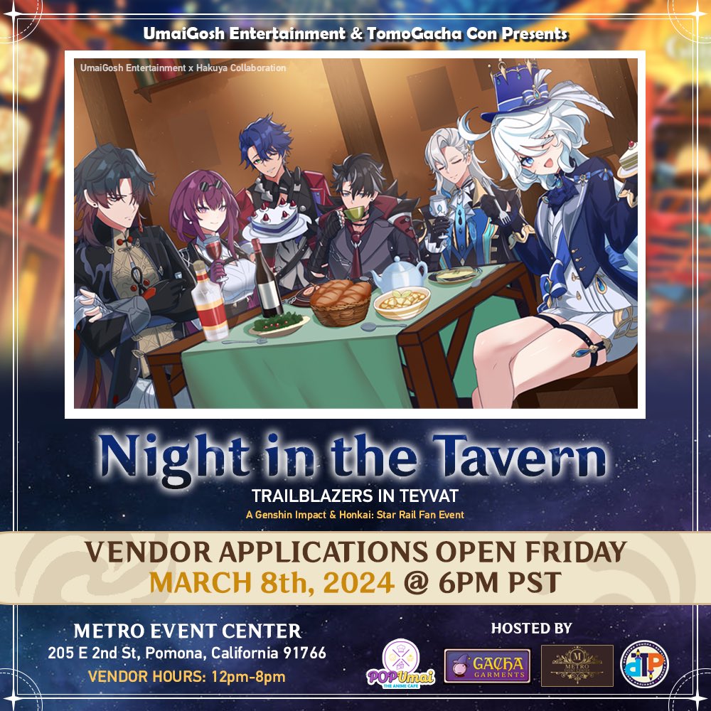 pop_umai's tweet photo. 📣 Vendor Applications open this Friday, Mar. 8th @ 6pm PT.

Vendors will be able to order their spot through our website: https://t.co/Wiup9f6Owt

Please note we do not allow the resale or usage of Al generated images at our events. 

All other info will be available on Friday! https://t.co/GqGePjIZyl