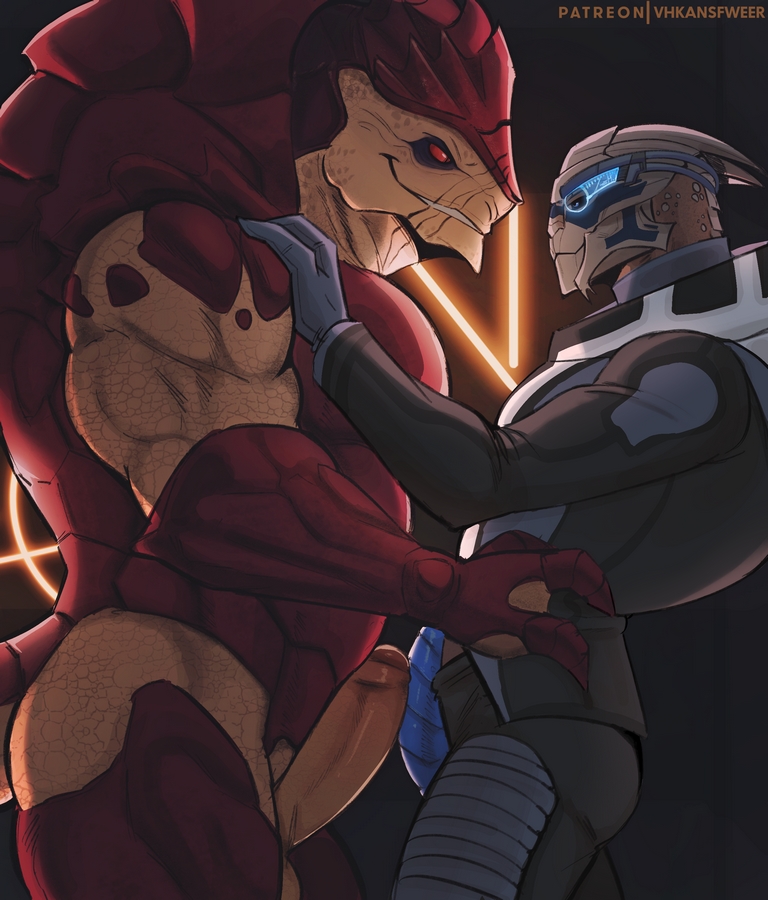 VHKAnsfweer's tweet photo. November monthly poll winner - Garrus (x Wrex) 
HD/penetration/messy available on P@treon or Gumr0ad (link in bio!) https://t.co/BXVoUtRuAE