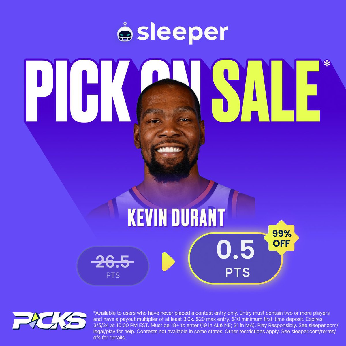 WhosKrow's tweet photo. Sleeper has Four HUGE Promos right now for New Users 

Shai Gilly-Alexander Over 0.5 Points
Kevin Durant Over 0.5 Points
Giannis Antetekounmpo Over 0.5 Points
Jayson Tatum Over 0.5 Points

Unlock them ALL using⬇️

https://t.co/2f6WKeKwwC https://t.co/rSp95hw75r