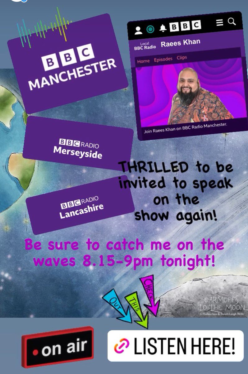 Hafiza Hakim (@hafizaissa) on Twitter photo bbc.co.uk/programmes/p0g… WE SHALL BE TALKING ALL THINGS ‘EARMUFFS TO THE MOON’, AUTISM AND POETRY! Be sure to tune in on the link above! <a href="/happydesigner/">Happydesigner</a> <a href="/BBCWomansHour/">BBC Woman's Hour</a> <a href="/BBCLancashire/">BBC Lancashire</a> <a href="/BBCRadio4/">BBC Radio 4</a> <a href="/BBCNWT/">BBC North West</a> <a href="/BBCRadioManc/">BBC Manchester</a> <a href="/bbcmerseyside/">BBC Merseyside</a> <a href="/Netmums/">Netmums</a> bbc.co.uk/programmes/p0g… WE SHALL BE TALKING ALL THINGS ‘EARMUFFS TO THE MOON’, AUTISM AND POETRY! Be sure to tune in on the link above! <a href="/happydesigner/">Happydesigner</a> <a href="/BBCWomansHour/">BBC Woman's Hour</a> <a href="/BBCLancashire/">BBC Lancashire</a> <a href="/BBCRadio4/">BBC Radio 4</a> <a href="/BBCNWT/">BBC North West</a> <a href="/BBCRadioManc/">BBC Manchester</a> <a href="/bbcmerseyside/">BBC Merseyside</a> <a href="/Netmums/">Netmums</a>