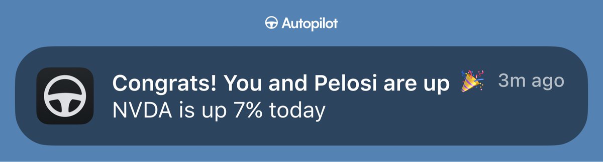 pelositracker's tweet photo. Up another 7% today too

This one might go down as the best political trade ever https://t.co/iSMb94HHVC