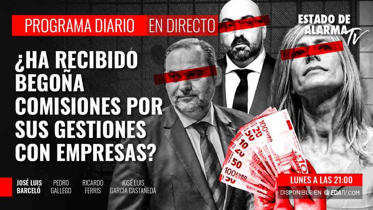 🔴 PROGRAMA DIARIO | ¿Ha recibido Begoña comisiones por sus gestiones con empresas? 🗣 @elmundofinan, Pedro Gallego, @leonenlascalles y @JoseLuisLawyer 🕘 21:00 Síguelo aquí: youtube.com/live/ymjJA704r…