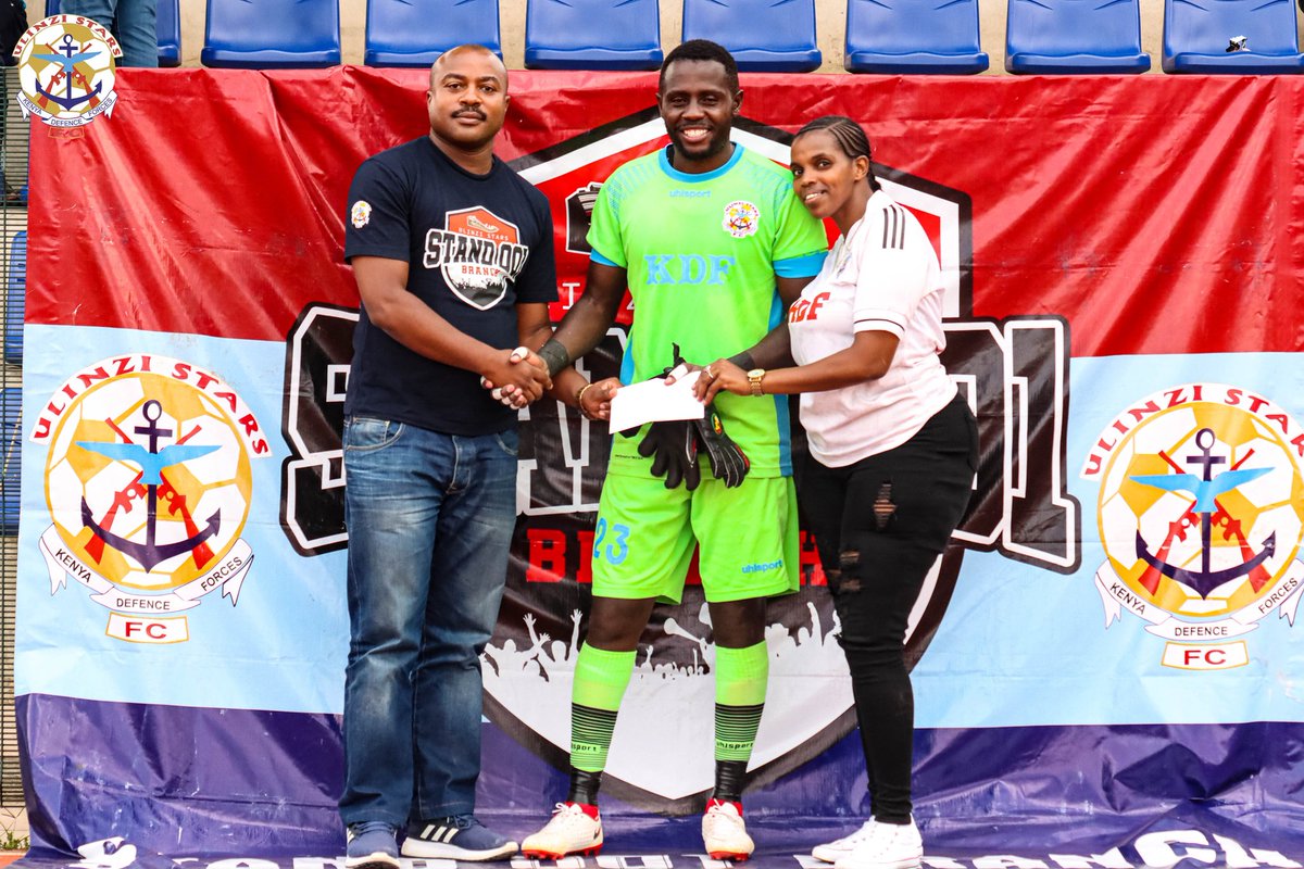 UlinziStarsFC's tweet photo. ๐| Much congratulations to Michael Wanyika for being voted the Fansโ Man of the Match award in today's match against Kenya Police F.C after an exemplary performance, an initiative by the #Stand001 Branch.
โขWe want to take this moment to express our gratitude to all the member https://t.co/HLteuaYSxB