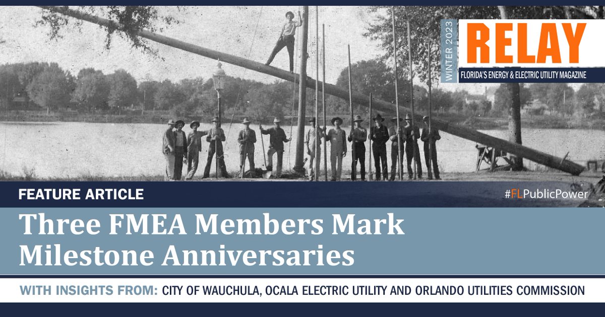 OUC was featured in the Winter edition of @flpublicpower RELAY Magazine. The article shares about our centennial anniversary and the future of OUC⚡ 💧 Read the full story online➡️ bit.ly/3NEg0q3. #FLPublicPower #OUC100 #CommunityPowered